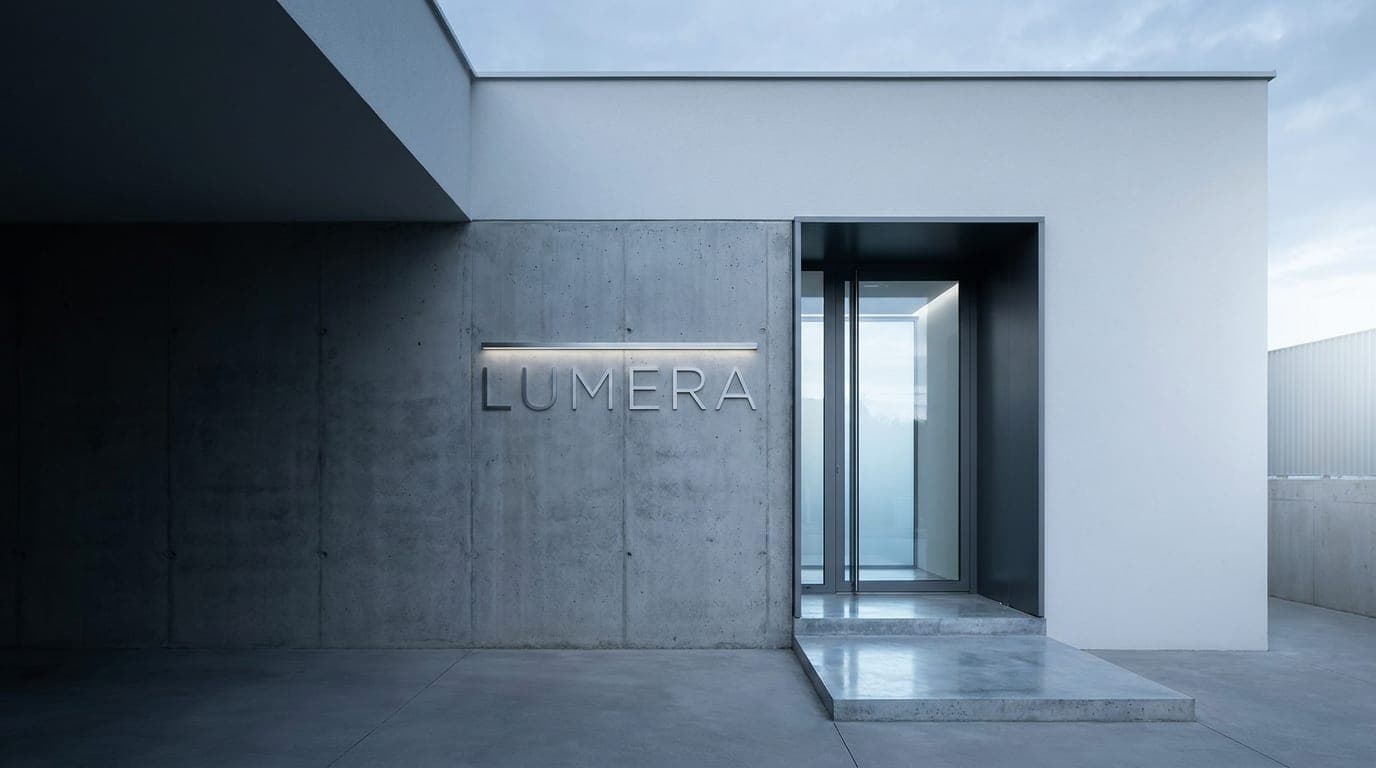 The Lumera Aesthetic Studio entrance and exterior signage